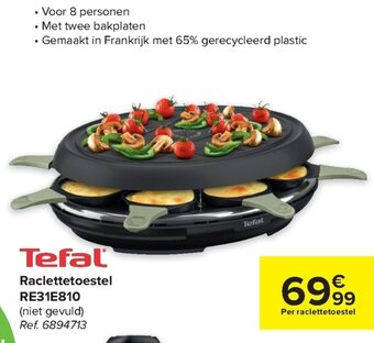 Carrefour Tefal Raclettetoestel RE31E810 aanbieding