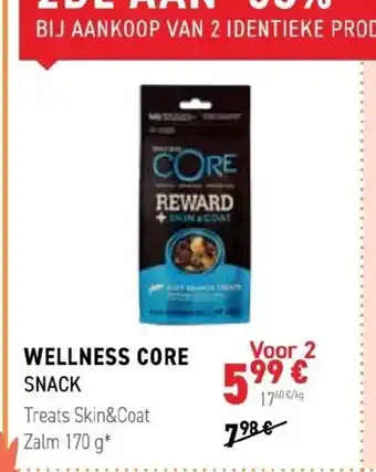 Wellness Core Snack Treats Skin&Coat Zalm 170g
