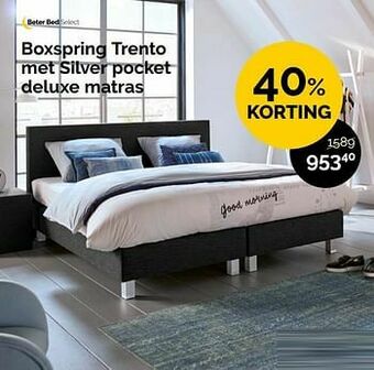 Beter Bed Boxspring trento met silver pocket deluxe matras aanbieding