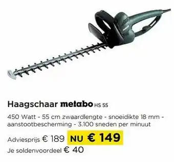 Molecule Metabo haagschaar hs 55 aanbieding