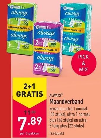 ALDI Maandverband aanbieding