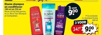 Kruidvat Elseve Shampoo En Conditioner aanbieding