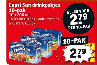 Kruidvat Capri Sun Drinkpakjes aanbieding