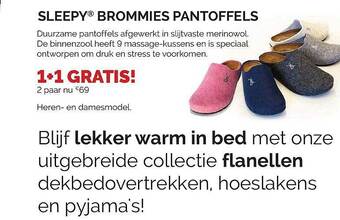 Sleepworld Sleepy brommies pantoffels aanbieding
