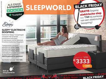 Sleepworld Sleepy elektrische boxspring aanbieding