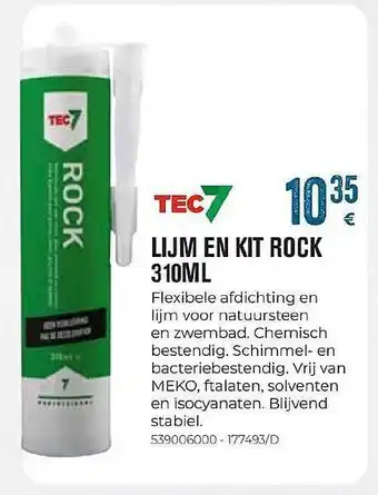 Meno Pro Tec7 lijm en kit rock 310ml aanbieding