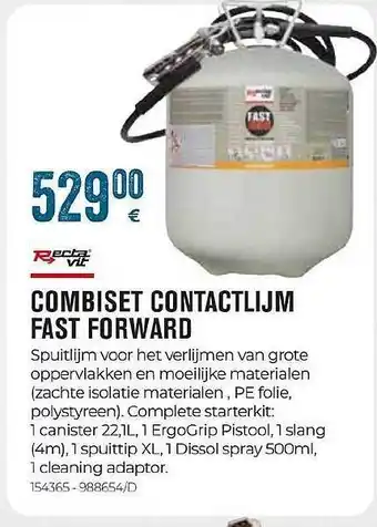 Meno Pro Recta vit combiset contactlijm fast forward aanbieding