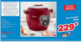 Carrefour Moulinex cookeo+ aanbieding