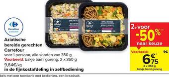 Carrefour Aziatische bereide gerechten aanbieding
