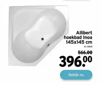 GAMMA Allibert hoekbad inoa aanbieding