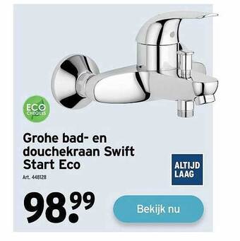 GAMMA Grohe bad en douchekraan swift start eco aanbieding