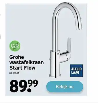 GAMMA Grohe wastafelkraan start flow aanbieding