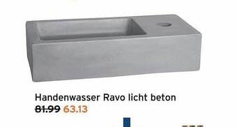 GAMMA Handenwasser ravo licht beton aanbieding