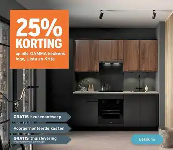 GAMMA Keukens ingo, lista en krita aanbieding