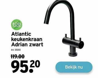 GAMMA Atlantic keukenkraan adrian zwart aanbieding