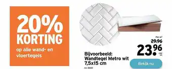 GAMMA Bijroorbeeld: wandtegel metro wit aanbieding
