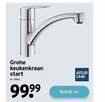 GAMMA Grohe keukenkraan start aanbieding