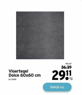 GAMMA Vloertegel dolce 60x60 cm aanbieding