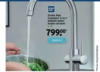 GAMMA Grohe red compact 3-in-1 kokend water kraan chroom aanbieding