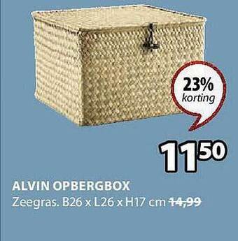 Jysk Alvin opbergbox aanbieding
