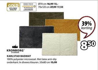 Jysk Karlstad badmat aanbieding
