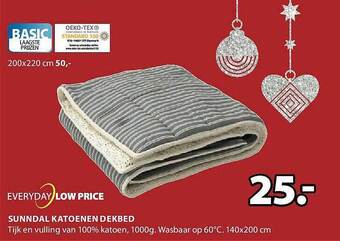 Jysk Sunndal katoenen dekbed aanbieding