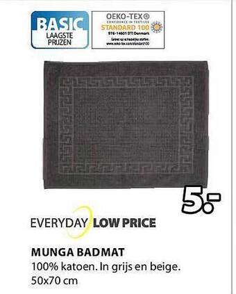 Jysk Munga badmat aanbieding