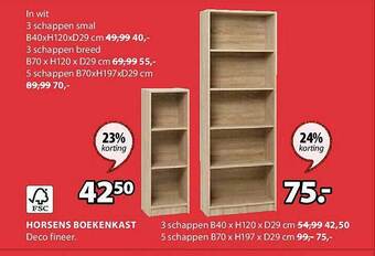 Jysk Horsens boekenkast aanbieding