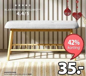 Jysk Vandsted bank aanbieding