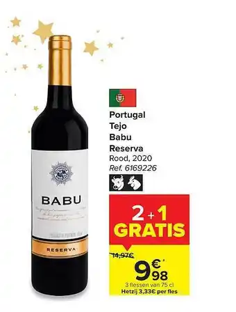 Carrefour Tejo babu reserva aanbieding