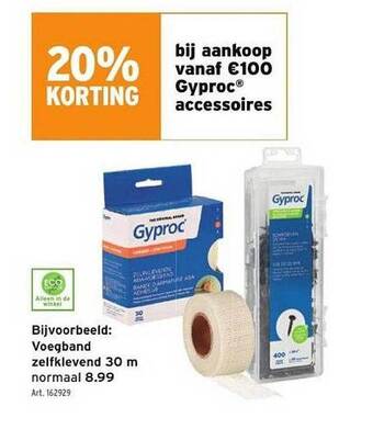GAMMA Gyproc accessoires aanbieding