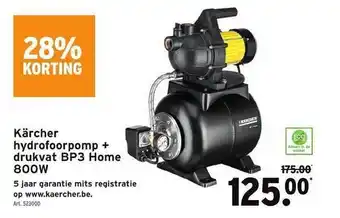 GAMMA Kärcher hydrofoorpomp + drukvat bp3 home 800w aanbieding