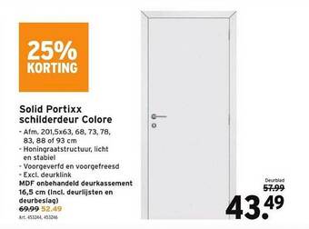 GAMMA Solid portixx schilderdeur colore aanbieding