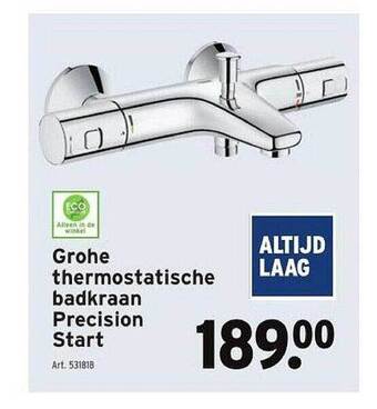 GAMMA Grohe thermostatische badkraan precision start aanbieding