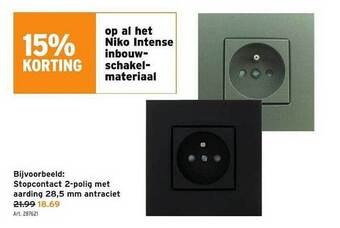 GAMMA Niko intense inbouwschakelmateriaal aanbieding