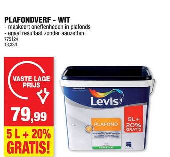 Hubo Plafondverf - wit aanbieding