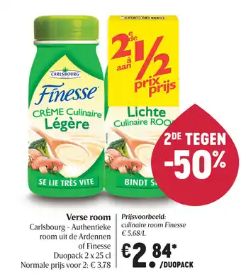 Delhaize Verse room aanbieding