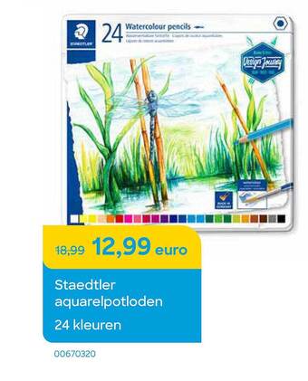 AVA Staedtler aquarelpotloden aanbieding