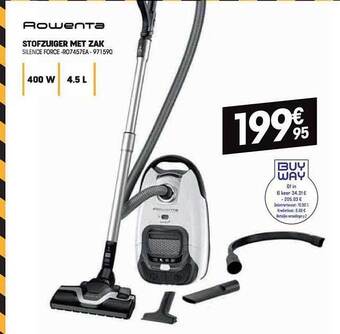 Electro Depot Rowenta stofzuiger met zak aanbieding