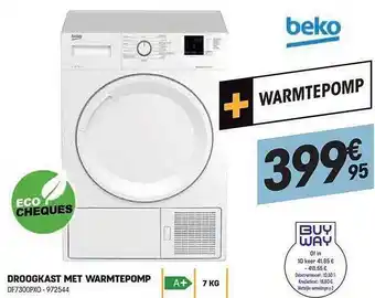 Droogkast met warmtepomp beko