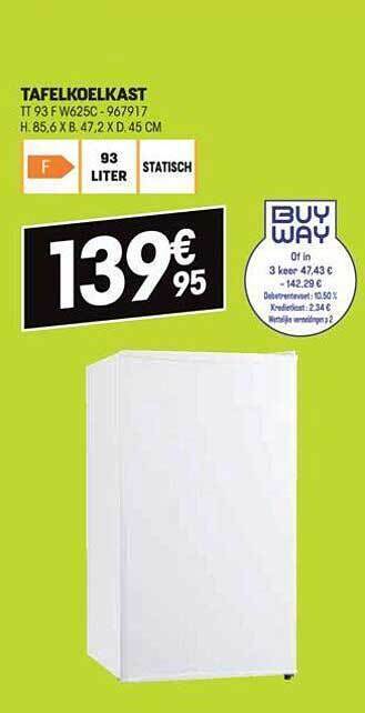 Electro Depot Tafelkoelkast aanbieding