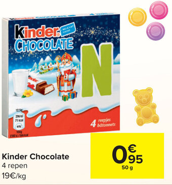 Carrefour Kinder Chocolate aanbieding