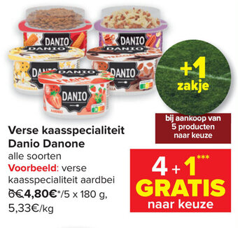 Carrefour Verse kaasspecialiteit Danio Danone aanbieding