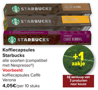 Carrefour Koffiecapsules Starbucks aanbieding