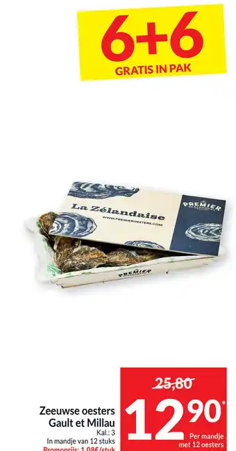 Intermarché Zeeuwse Oesters Gault et Millau 6+6 Gratis aanbieding