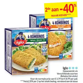 Intermarché Iglo Gepaneerde Vis aanbieding