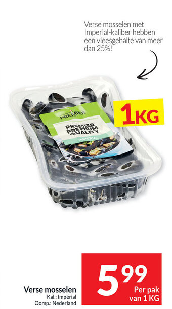 Intermarché Verse Mosselen 1Kg aanbieding