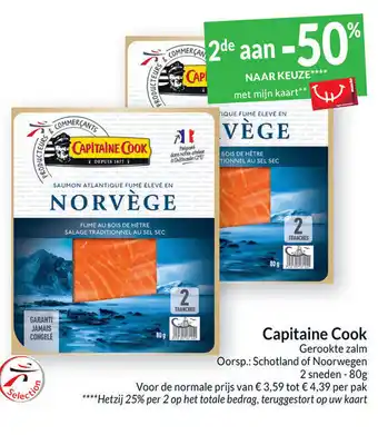 Intermarché Capitaine Cook Gerookte Zalm aanbieding