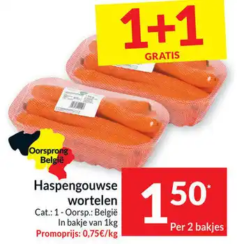 Intermarché Haspengouwse Wortelen 1+1 Gratis aanbieding