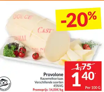 Intermarché Provolone Rauwmelkse Kaas Per 100g aanbieding